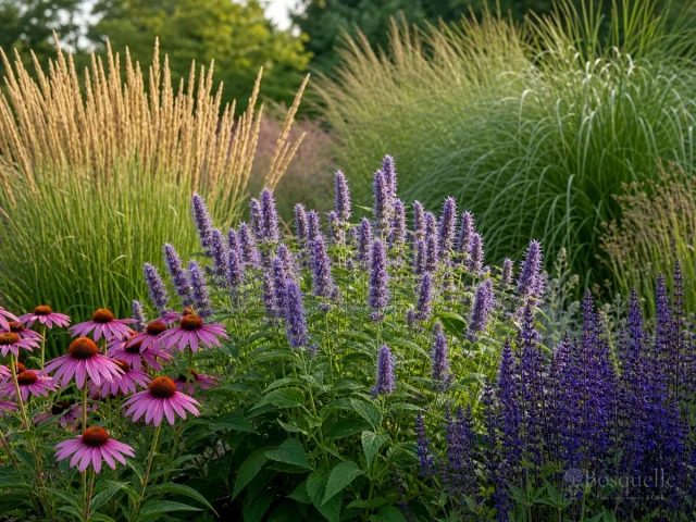 Agastache Companion Plants — for Hyssop 'Kudos Silver Blue'