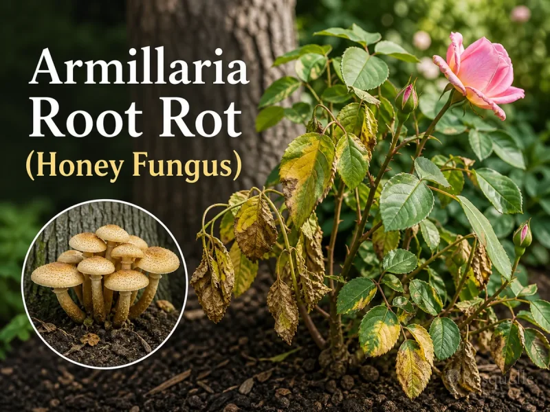 Armillaria Root Rot (Honey Fungus) disease illustration