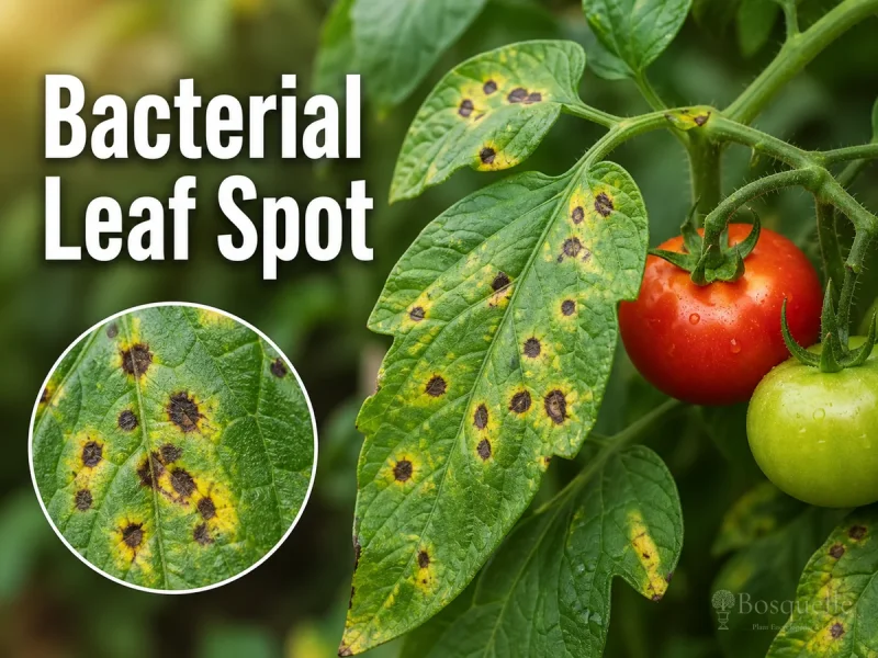 Bacterial Leaf Spot disease illustration