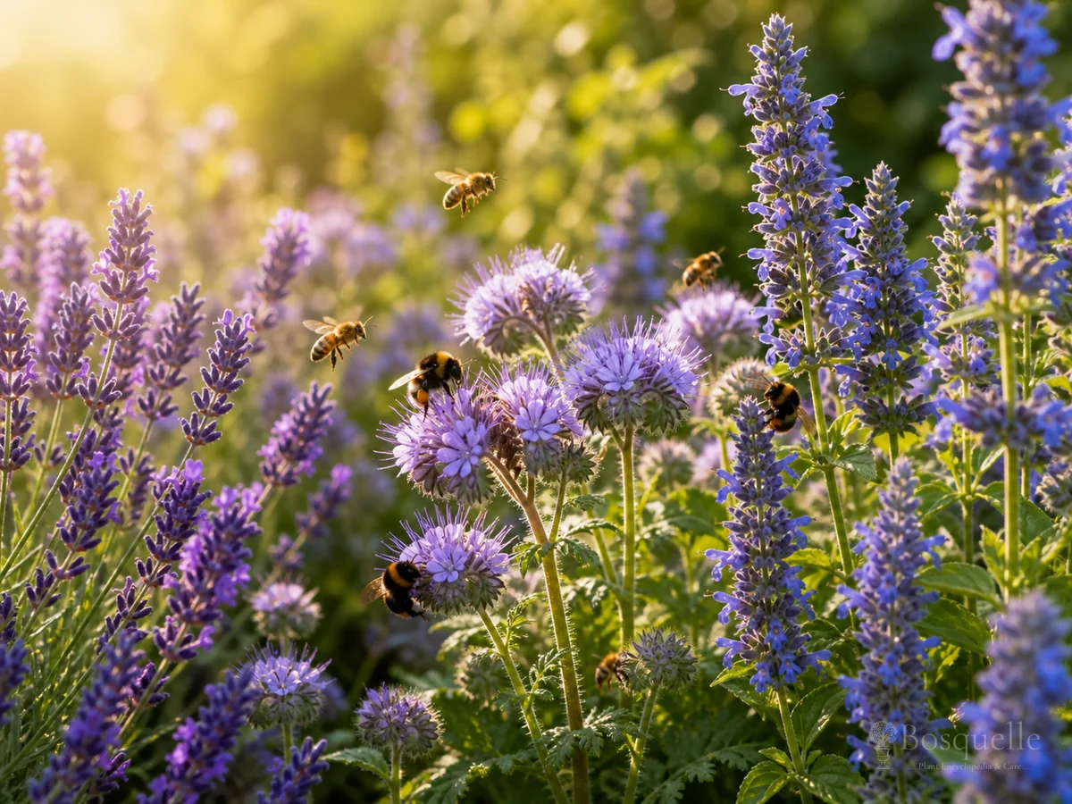 Plants that attract bees — hub image