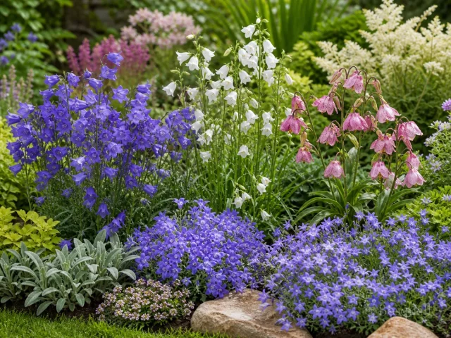 Bellflower Companion Plants — for Korean Bellflower 'Elizabeth'