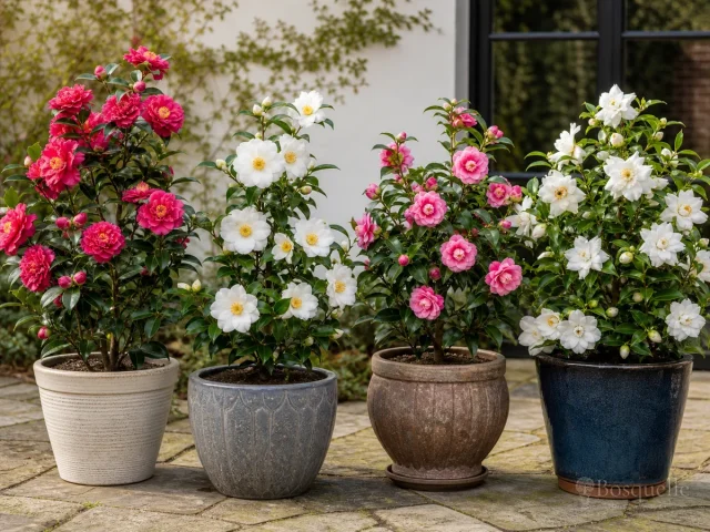 Camellias in Containers — for Camellia 'Bonanza'