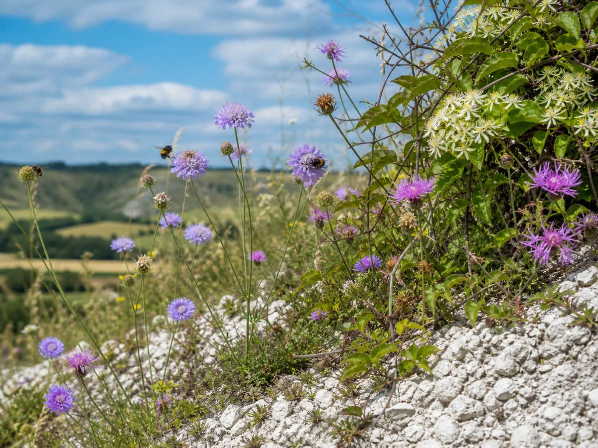 Chalk soil plants — hub image
