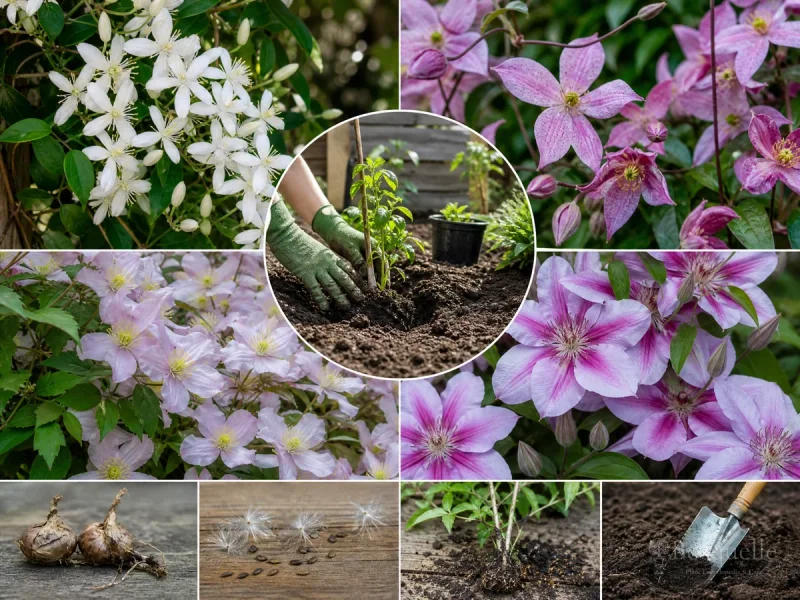 Clematis Care in Winter — for Large-Flowered Clematis 'Abilene'