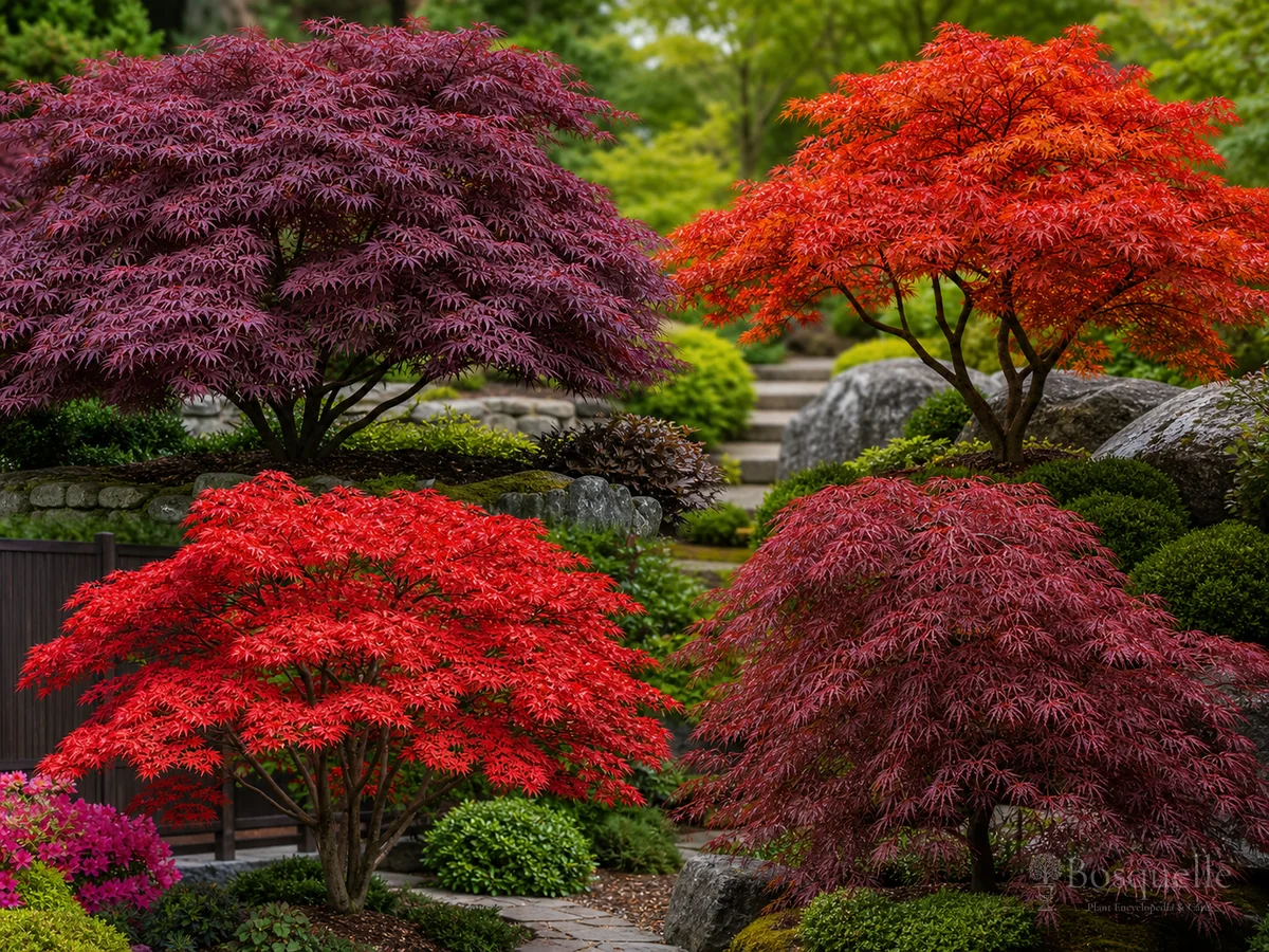 Colorful Garden Maples guide illustration