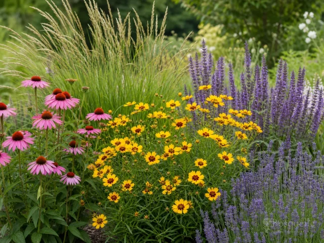 Coreopsis Companion Plants — for Tickseed 'Cosmic Eye'