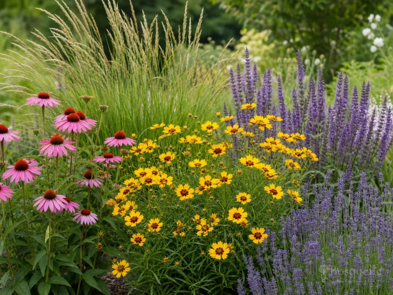 Coreopsis Companion Plants — for Pink Coreopsis 'American Dream'
