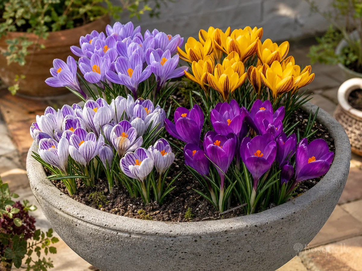 Crocus in Containers guide illustration