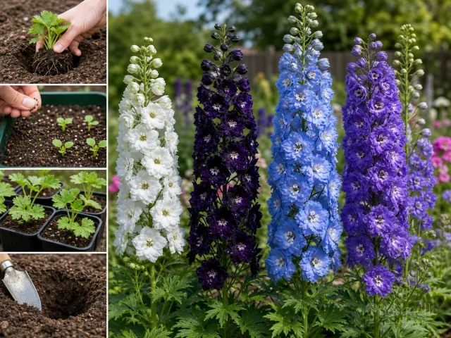 Cutting Back Delphiniums — for Delphinium elatum 'Guardian Lavender'