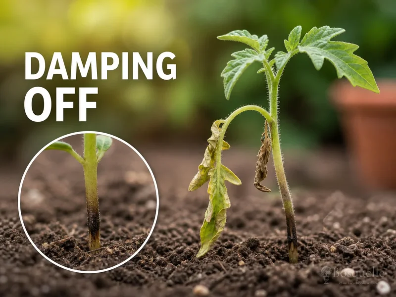 Damping Off disease illustration