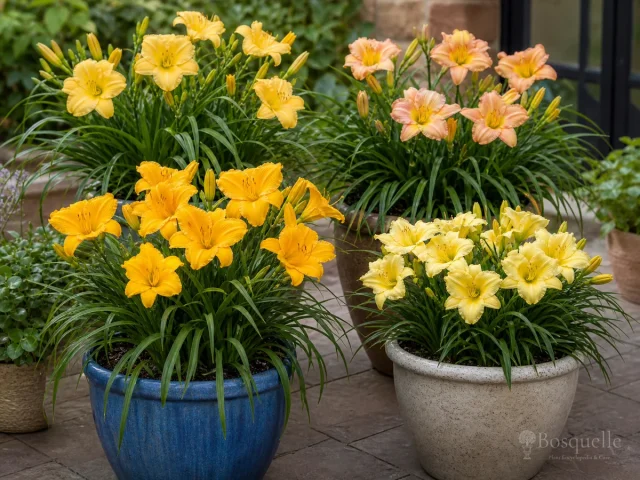 Daylilies in Containers — for Daylily 'Nosferatu'