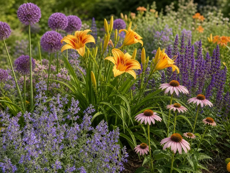 Daylily Companion Plants Through Bloom