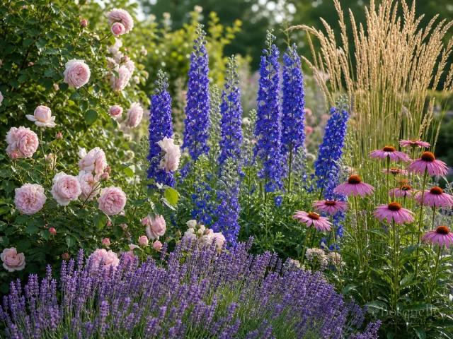 Delphinium Companion Plants — for Delphinium elatum 'Guardian Lavender'