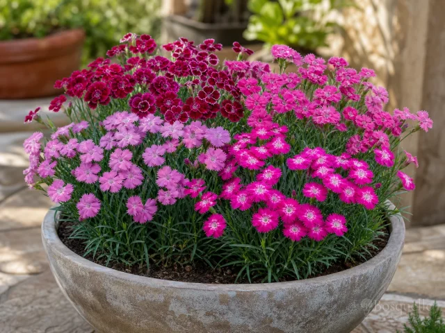 Dianthus in Containers — for Pink 'Frosty Fire'