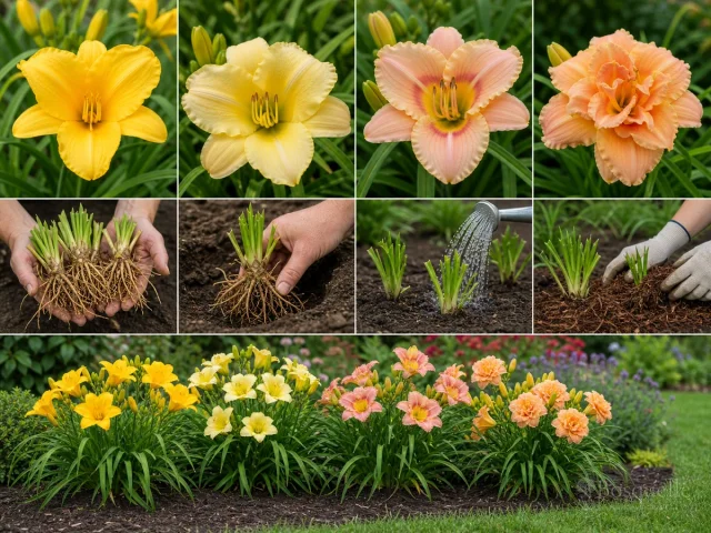 Dividing Daylilies — for Daylily 'Nosferatu'