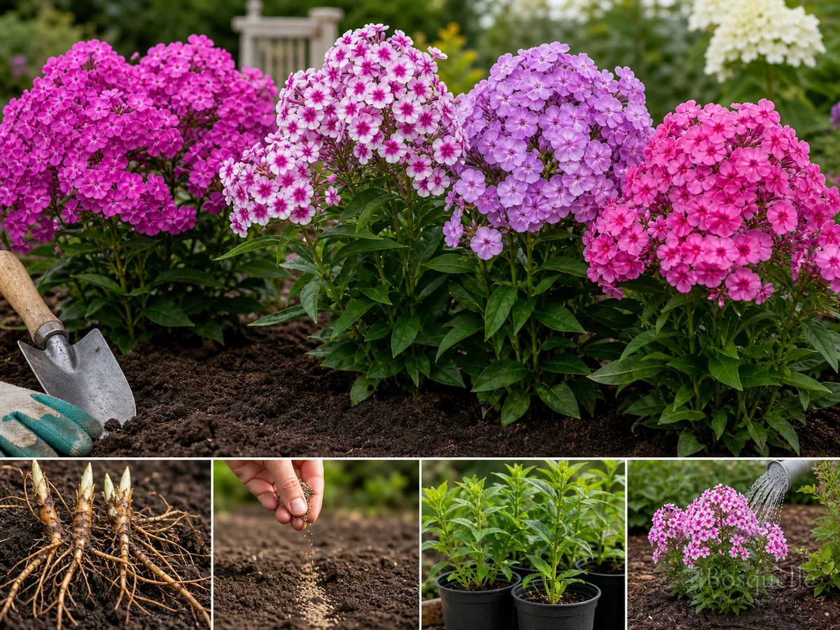 Dividing Phlox guide illustration