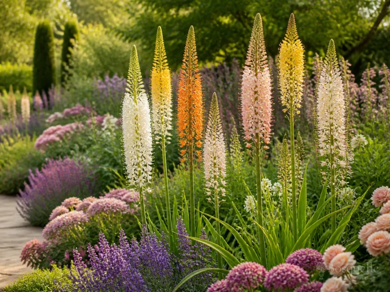 Pair Eremurus Companion Plants That Hide Yellowing Leaves guide illustration