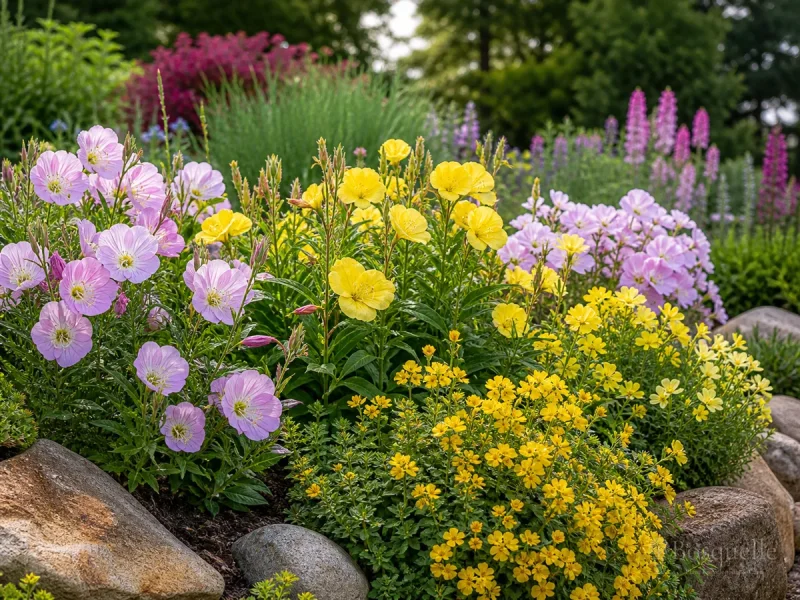 Evening Primrose Companion Plants — for Beach Primrose