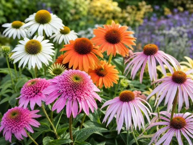 Fragrant Garden Coneflowers — for Green Twister Echinacea