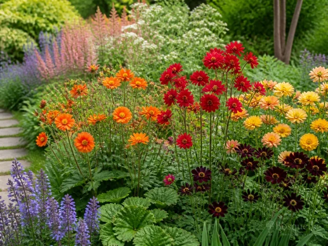 Geum Companion Plants for Sun