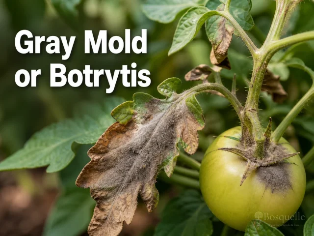 Gray Mold or Botrytis disease illustration