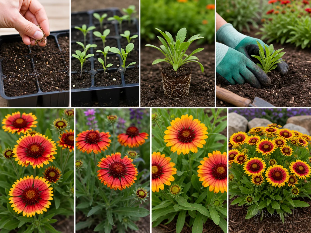 Growing Blanket Flower from Seed guide illustration