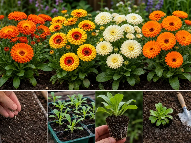 Growing Calendula from Seed — for Pot Marigold Winter Wonders® Golden Glaze