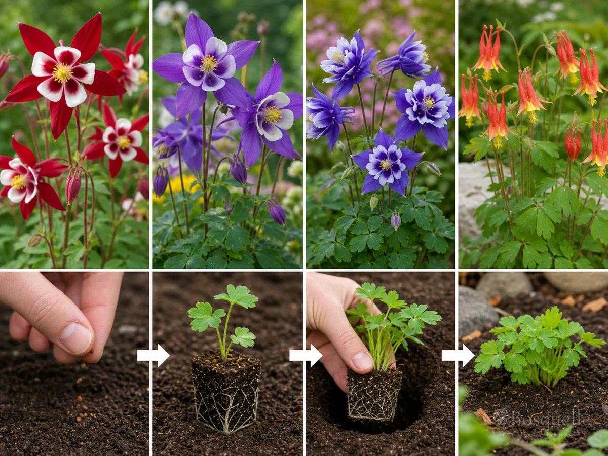 Growing Columbine from Seed guide illustration