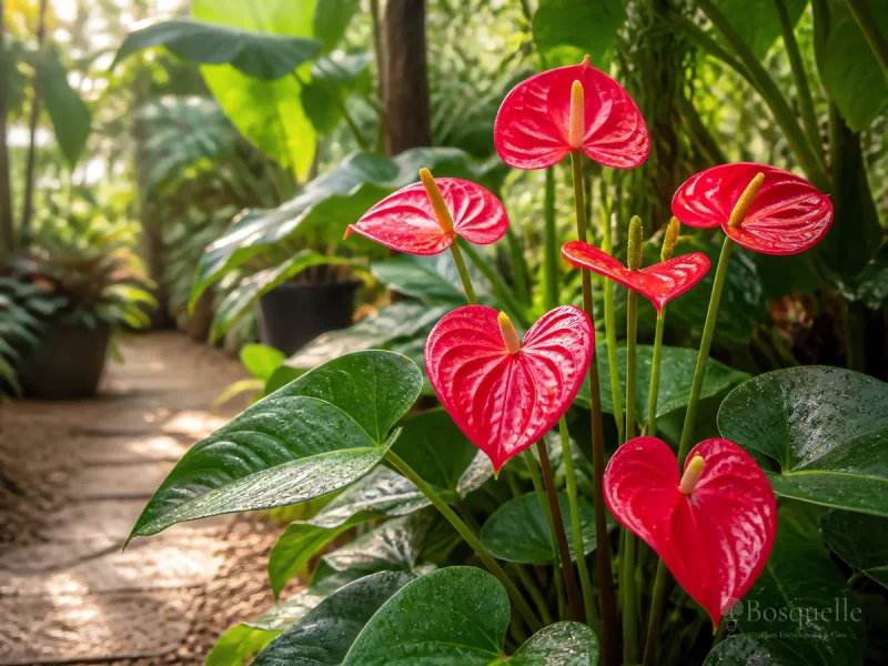 Grow and Care for Anthurium guide illustration