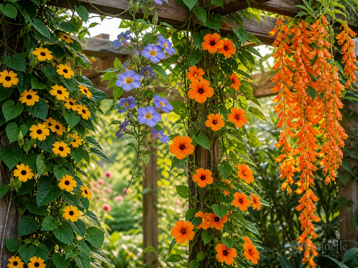 How to Grow Black-Eyed Susan Vine guide illustration