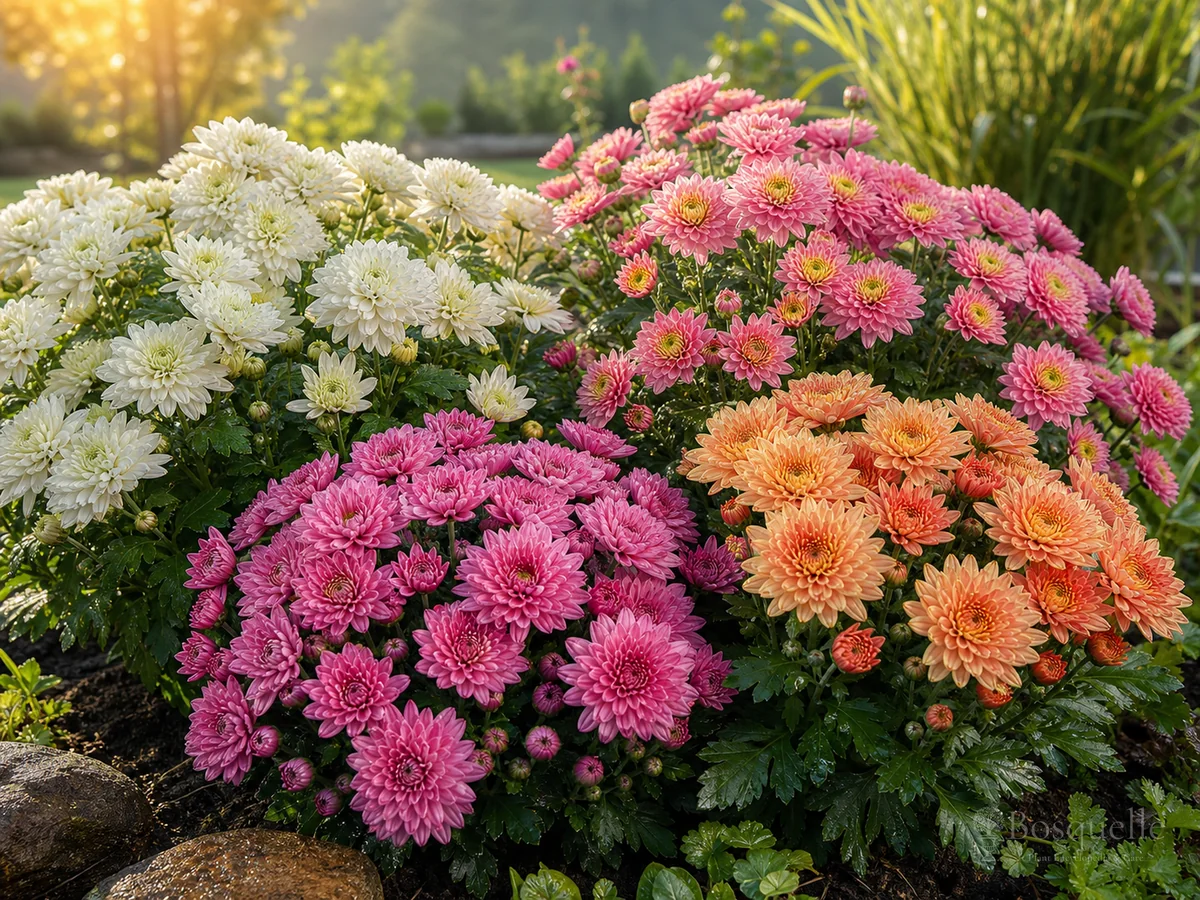 How to Grow Chrysanthemums guide illustration