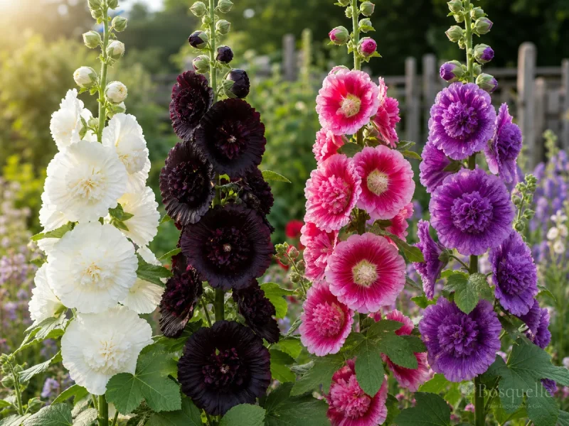 How to Grow Hollyhocks — for Hollyhock 'Chater's Double Chamois'