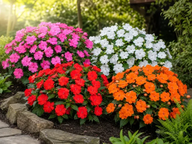 How to Grow Impatiens — for Sunpatiens Spreading Clear White Impatiens