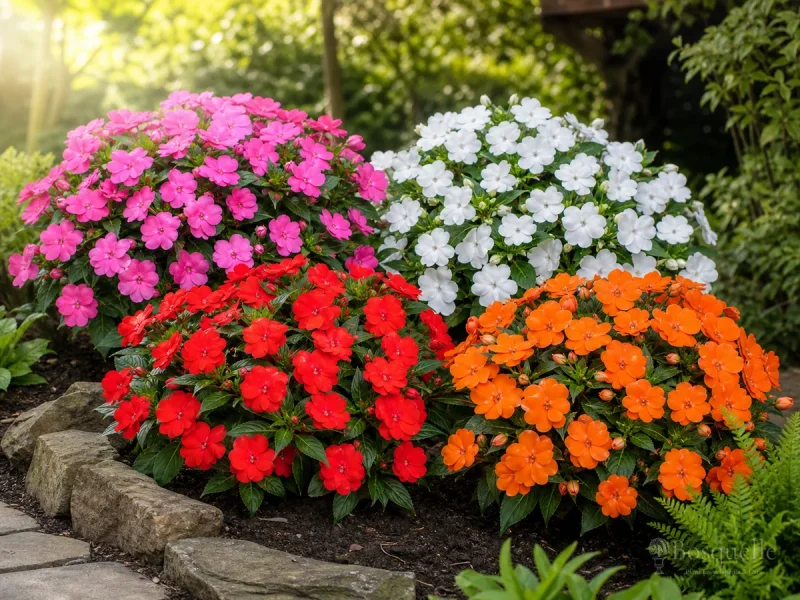 How to Grow Impatiens — for Sunpatiens Compact Hot Coral Impatiens