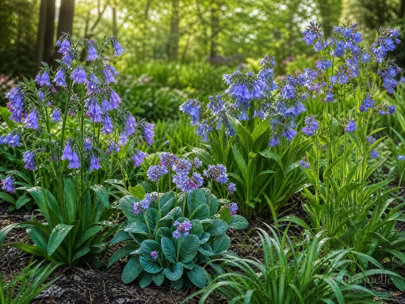 Grow and Care for Virginia Bluebells guide illustration