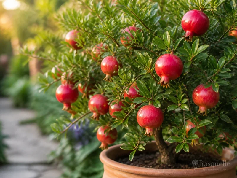 Grow and Care for a Pomegranate Tree guide illustration