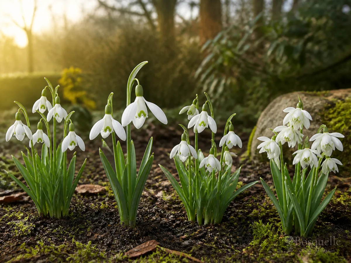 How to Grow Snowdrops guide illustration