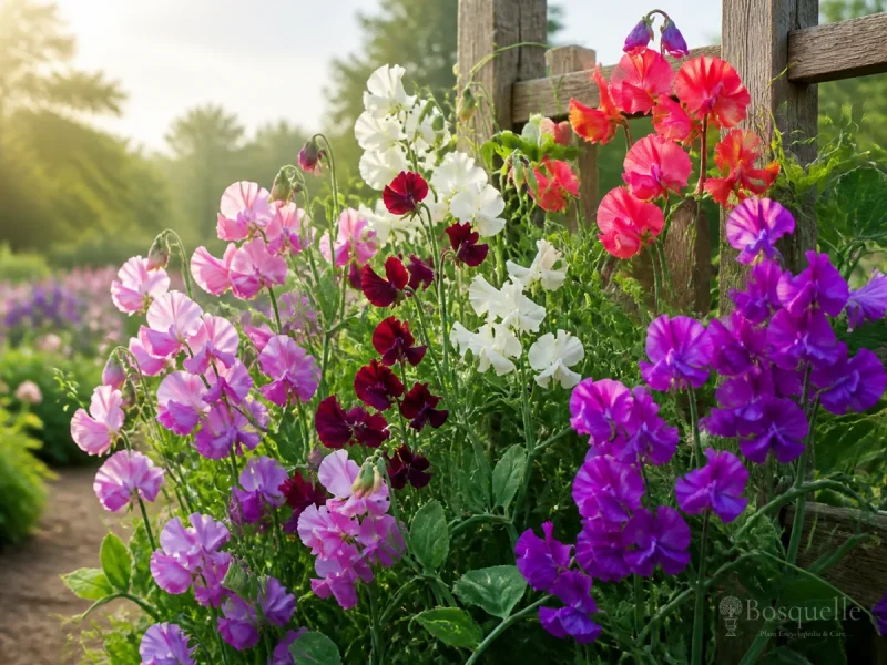 How to Grow Sweet Peas — for Sweet Pea 'Mrs Bernard Jones'