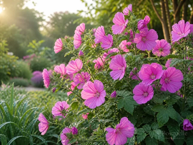 Grow and Care for Lavatera guide illustration