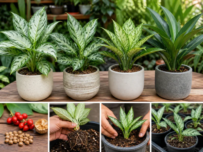 Propagate Aglaonema From a Node guide illustration
