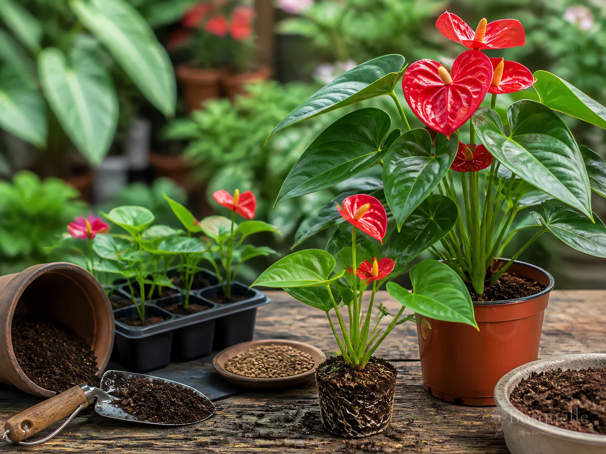 How to Propagate Anthurium guide illustration