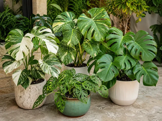 Pot a Monstera One Size Up guide illustration