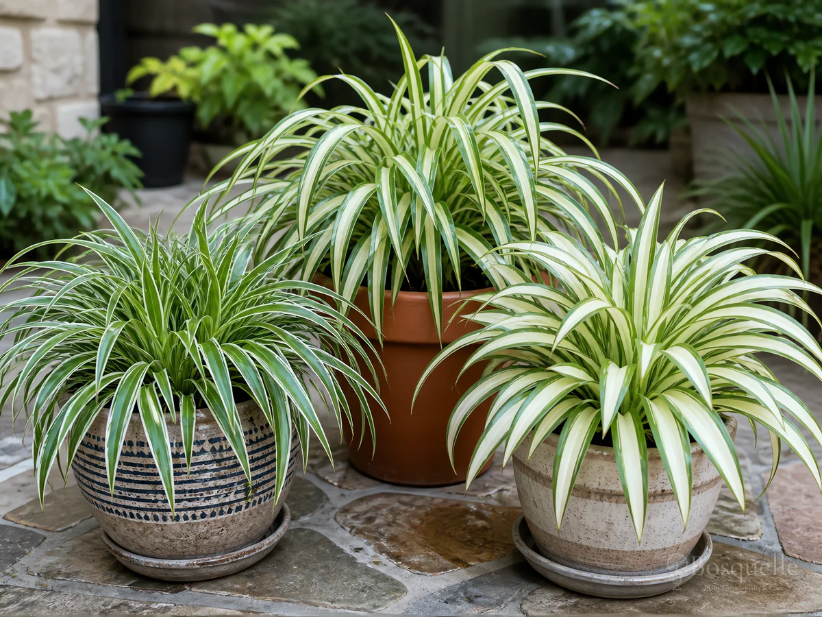 How to Repot Spider Plant guide illustration