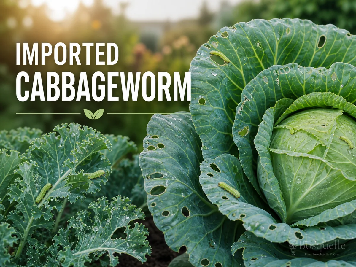 Imported Cabbageworm pest illustration