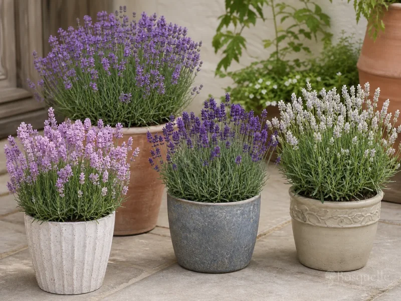 Lavender in Containers — for Ellagance Snow Lavender