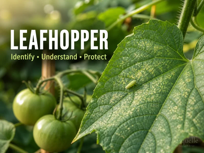 Leafhopper pest illustration