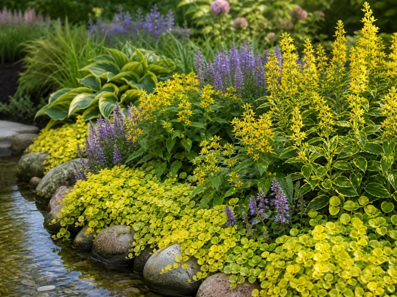 Lysimachia Companion Plants guide illustration