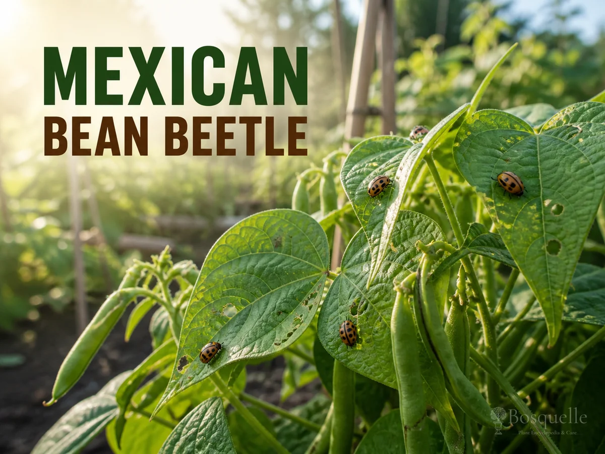Mexican Bean Beetle pest illustration