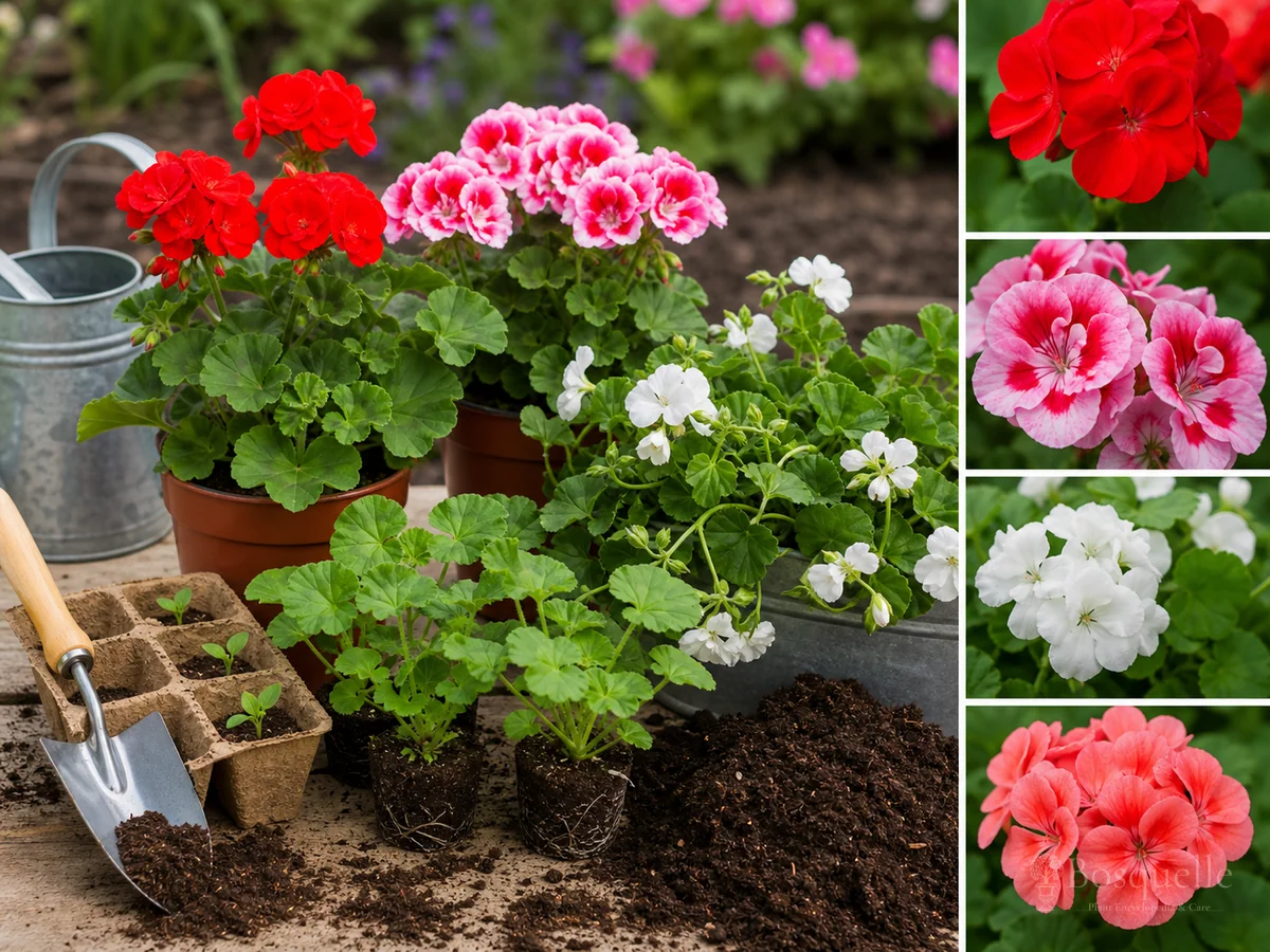 Overwinter Geraniums by Path guide illustration