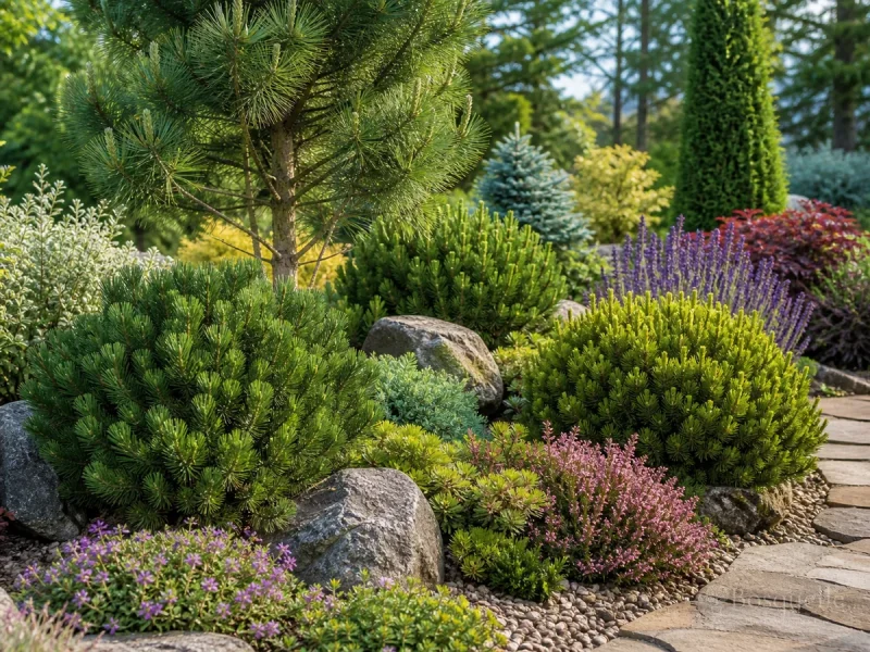Pine Companion Plants — for Austrian Pine 'Komet'